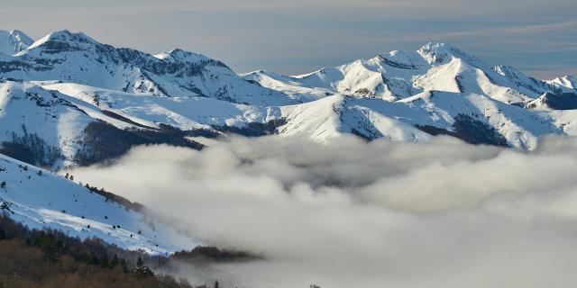 Vue depuis La Pierre Saint-Martin (Pyrénées béarnaises)