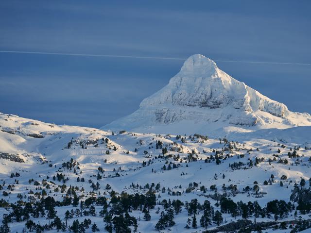 Le Pic d'Anie sous la neige (Béarn Pyrénées)