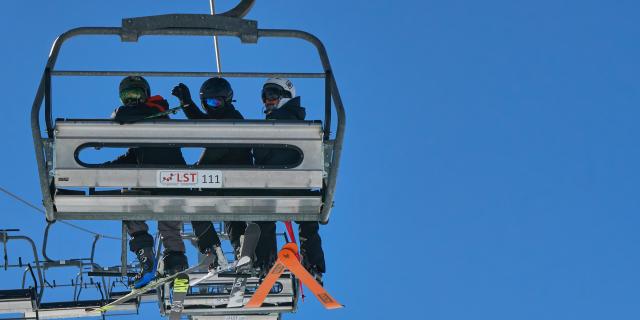 Télésiège station de ski de La Pierre (Béarn Pyrénées)