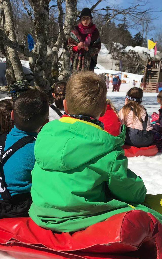 Contes journée des enfants trappeurs à La Pierre Saint-Martin (Pyrénées béarnaises)