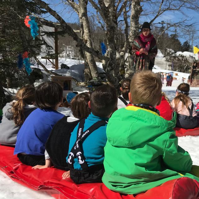 Contes journée des enfants trappeurs à La Pierre Saint-Martin (Pyrénées béarnaises)