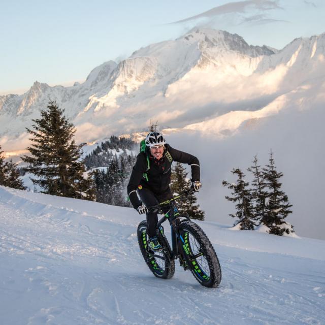 Fat Bike à la Giettaz en Aravis