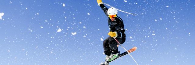 Figure en ski sur les pistes de La Pierre Saint-Martin