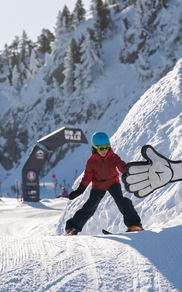 La piste bleue Moon Walk pour du ski ludique à La Pierre Saint-Martin