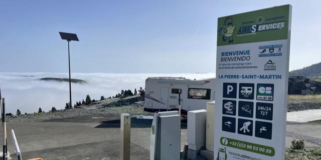 La nouvelle aire de stationnement camping-car dispose de 44 places à La Pierre Saint-Martin