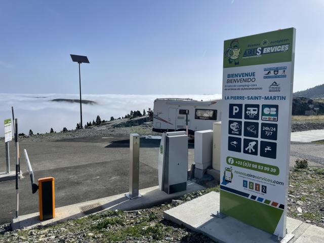 La nouvelle aire de stationnement camping-car dispose de 44 places à La Pierre Saint-Martin