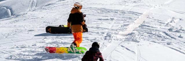 Session en snow sur les pistes de La Pierre Saint-Martin