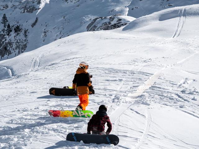 Session en snow sur les pistes de La Pierre Saint-Martin