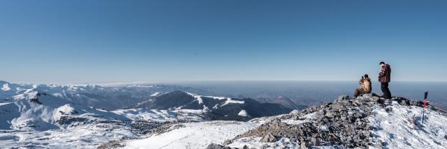 La station de ski de La Pierre Saint-Martin offre des points de vue et des panoramas sur les sommets des Pyrénées