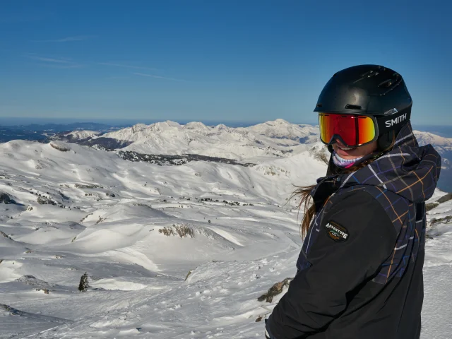 Vue panoramique depuis les hauteurs des pistes de ski de La Pierre Saint-Martin