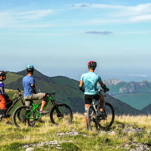 Sortie VTT entre amis à La Pierre Saint-Martin en Pyrénées béarnaises